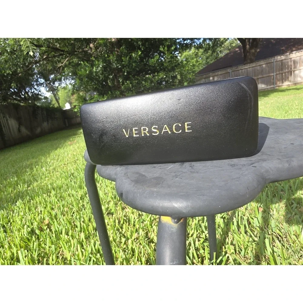 Versace Black Hard Clamshell Case for Sunglasses or Eyeglasses